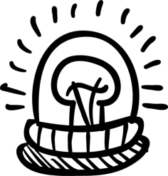 Alarm Light Hand Drawn Tool Line Tracing Svg Vector, Free Vectors File